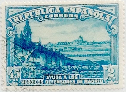 45 céntimos más 2 pesetas 1938