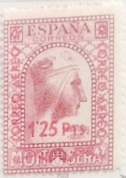 1,25 pesetas sobre 25 céntimos 1938