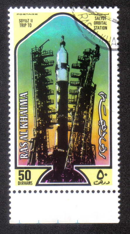 Ras Al Khaima, Soyus II Viaje a Salyut Estación Orbital