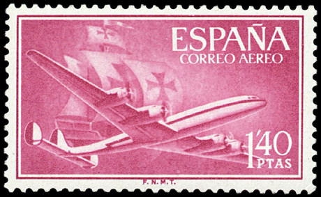 ESPAÑA SEGUNDO CENTENARIO NUEV Nº 1174 ** 1,4P ROJO CARMIN SANTA MARIA