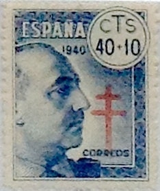 40 céntimos + 10 céntimos 1940