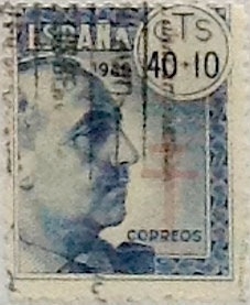 40 céntimos + 10 céntimos 1940