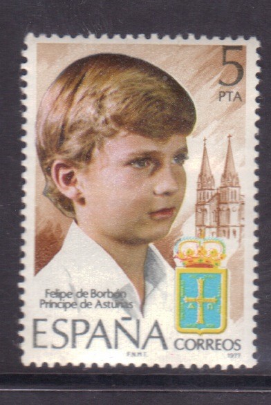 Principe Felipe y basilica de Covadonga