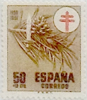 50 céntimos + 10 céntimos 1950