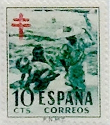 10 céntimos 1951