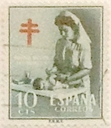 10 céntimos 1953