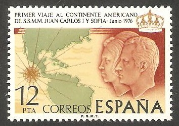 2333 - Primer viaje al continente americano de los Reyes de España