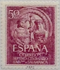 50 céntimos 1953