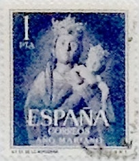 1 peseta 1954