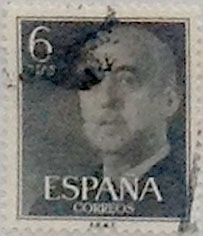 6 pesetas 1955