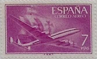 7 pesetas 1955