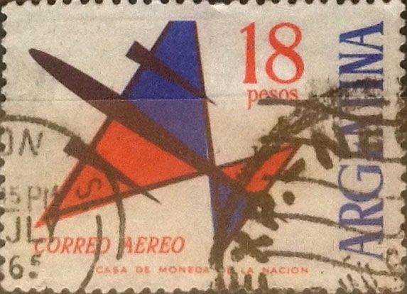 Intercambio 0,35 usd 18 pesos 1963