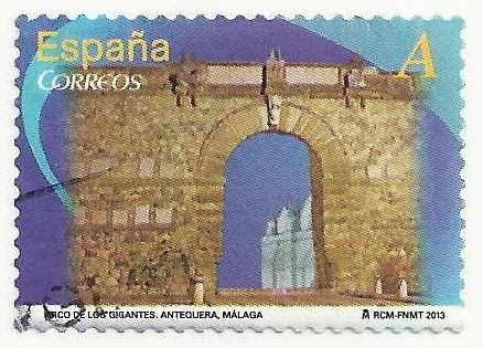 ARCOS Y PUERTAS MONUMENTALES. ARCO DE LOS GIGANTES. ANTEQUERA. EDIFIL 4765