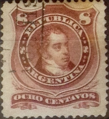 Intercambio 0,50 usd 8 centavos 1880