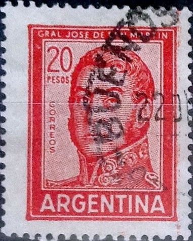 Intercambio 0,20 usd 20 pesos 1967