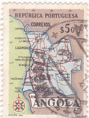 Mapa de Angola