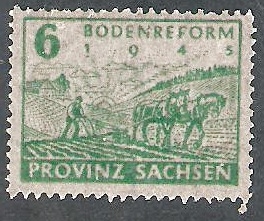 Sachsen - 20A -  20 - Reforma agraria, labrador
