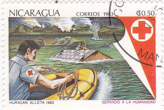Huracán Alleta 1982 -Cruz Roja
