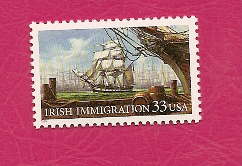 Inmigración Irlandesa - sello conjunto con Irlanda - (Emigración)