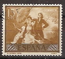 ESPAÑA SEGUNDO CENTENARIO USD Nº 1210 (0) 15C OCRE GOYA