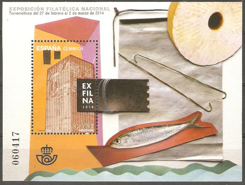 EXPOSICIÒN  FILATÈLICA  NACIONAL.  TORREMOLINOS  DEL  27  DE  FEBRERO  AL  2  DE  MARZO  DE  2014.