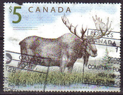 CANADA 1999 Scott 1701 Sello Animales Alce Usado Michel 2164