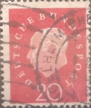 Intercambio 9,20 usd 20 pf 1959