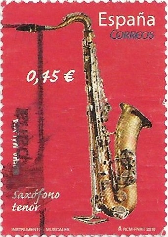 INSTRUMENTOS MUSICALES. SAXÓFONO TENOR. EDIFIL 4550