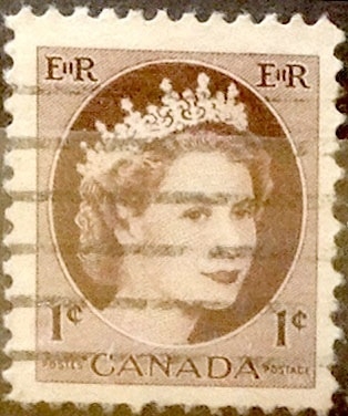 Intercambio 0,20 usd 1 cent 1954