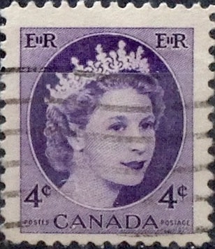 Intercambio 0,20 usd 4 cent 1954
