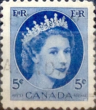 Intercambio 0,20 usd 5 cent 1954