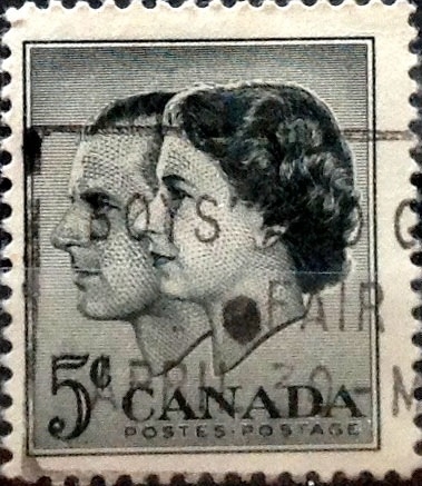 Intercambio 0,20 usd 5 cent 1957