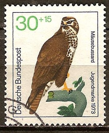 Marca juvenil en 1973, las aves de rapiña.Hálcon.