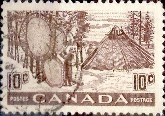 Intercambio 0,20 usd 10 cent 1950