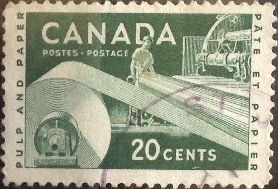 Intercambio 0,20 usd 20 cent 1956