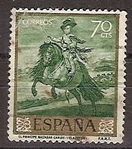 ESPAÑA SEGUNDO CENTENARIO USD Nº 1242 (0) 70C VERDE VELAZQUEZ