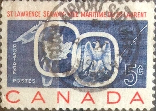 Intercambio 0,20 usd 5 cent 1959