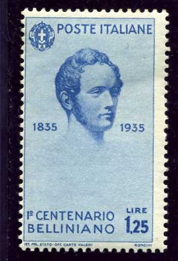 Centenario de la muerte del compositor Vincenzo Bellini. Vincenzo Bellini