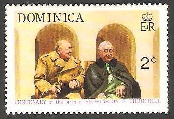 398 - Centº del nacimiento de Winston Churchill, con Roosevelt