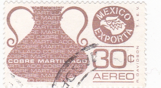 MEXICO EXPORTA- Cobre martilleado