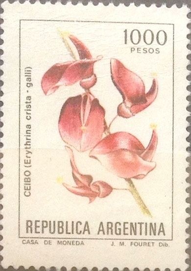 Intercambio m1b 0,20 usd 1000 pesos. 1982