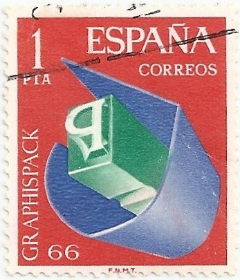 SALÓN DE ARTES GRÁFICAS, ENVASE Y EMBALAJE,GRAPHISPACK 66. LOGOTIPO DEL CERTAMEN. EDIFIL 1709