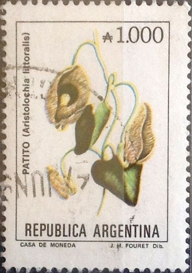 Intercambio 0,25 usd 1000 australes 1989
