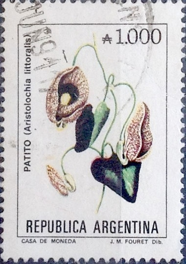 Intercambio 0,25 usd 1000 australes 1989