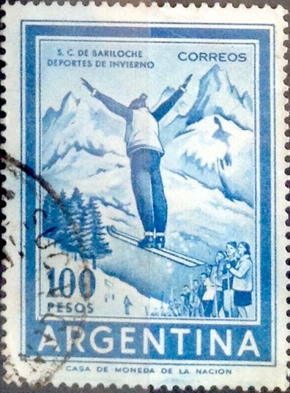 Intercambio 0,20 usd 100 pesos 1961