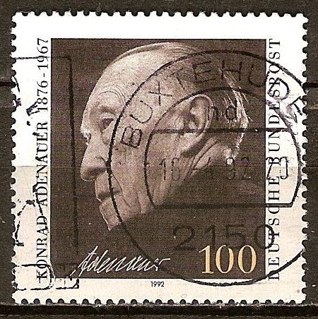 25a.Aniv de la muerte de Konrad Adenauer 1876-1967 (canciller, 1949-1963).
