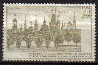 CHECOSLOVAQUIA 1968 SELLO EXPOSICION MUNDIAL SELLOS STAMP