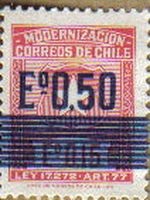 CHILE 1972 Scott RA8 Sello Nuevo Modernización con Recargo Michel Z8