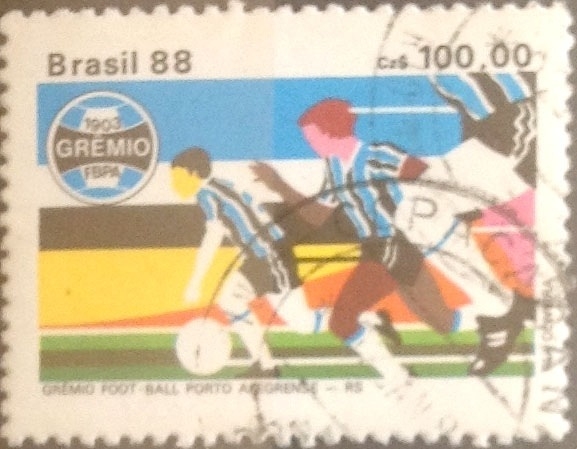 Intercambio 0,35 usd 100 cruzeiros 1988