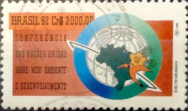 Intercambio 1,50 usd 3000 cruzeiros 1992